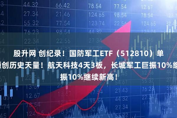 股升网 创纪录！国防军工ETF（512810）单周成交额创历史天量！航天科技4天3板，长城军工巨振10%继续新高！