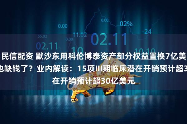 民信配资 默沙东用科伦博泰资产部分权益置换7亿美元 巨头也缺钱了？业内解读：15项III期临床潜在开销预计超30亿美元