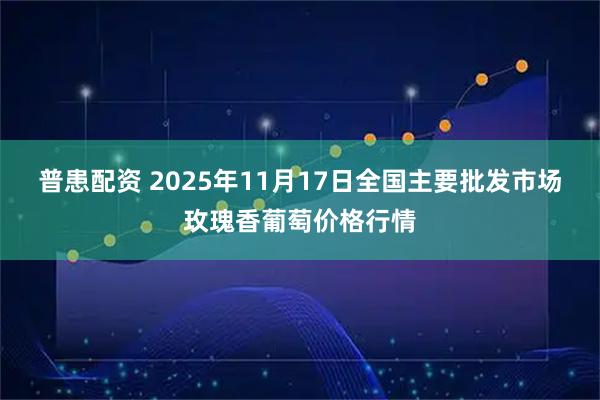 普患配资 2025年11月17日全国主要批发市场玫瑰香葡萄价格行情
